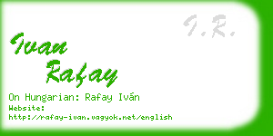 ivan rafay business card